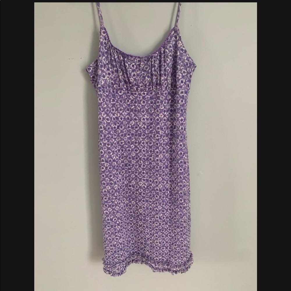 Vintage 1990’s Floral Lavender Milkmaid dress